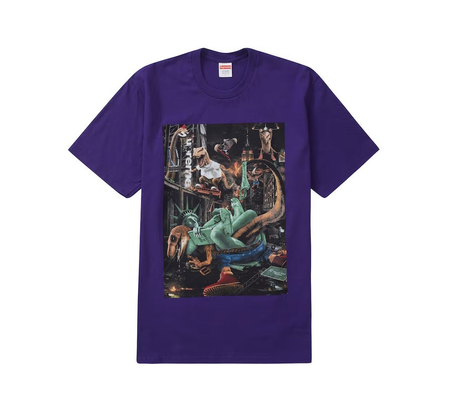 Supreme T-Rex Tee Purple